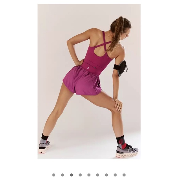 FP Movement Women's Righteous Runsie Raspberry Punch - Picture 5 of 7